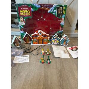 Vintage Mr Christmas mickeys clock shop tested working condition
